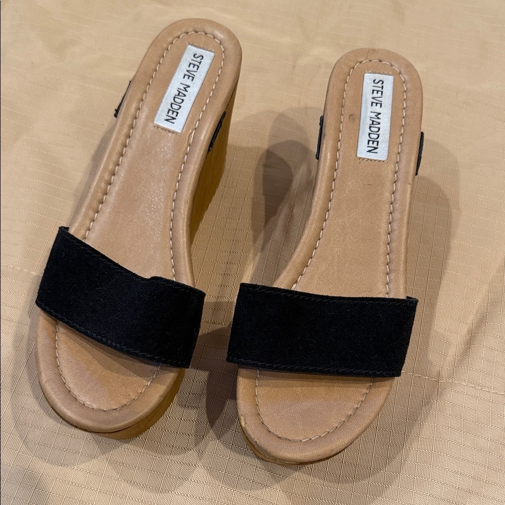Steve Madden Wooden Clogs Size 7.5